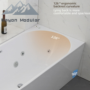Baignoire autoportante de luxe Wayon en acrylique avec design ergonomique pour une immersion relaxante - Product Image 4
