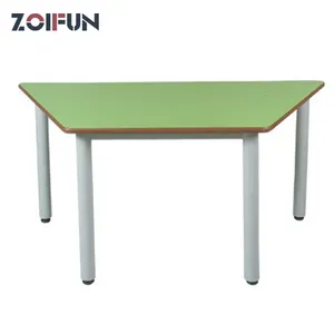 Поставщик школьной мебели Jinhua yiwu ZOIFUN, трапециевидный Молодежный стол и стол для письма