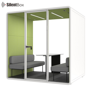 Cabine insonorisée de luxe, pods acoustiques silencieux, cabine de bureau insonorisée, solutions acoustiques, 4 personnes, peu en stock, pods de bureau - Product Image 4