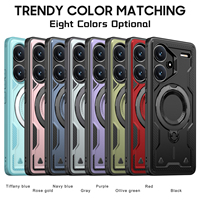 Coque de téléphone Redmi Note 13 Pro PLUS 5G 360 °   Étui hybride fin en TPU+PC avec support rotatif, béquille antichoc et poignée incluse