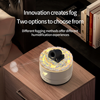 Diffuseur d'anneaux de fumée de 200 ml, portable, lumière USB, humidificateur ultrasonique électrique, aromathérapie, garantie 1 an pour une utilisation sur le bureau ou dans la chambre