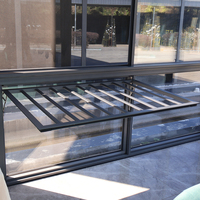 Ventana Corredera Horizontal Antirrobo de Aleación de Aluminio Personalizada de Fábrica, Acero Inoxidable para Sala de Estar, Hotel, Villa, Cocina