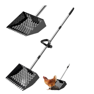 Usine personnalisé métal estampage soudage réglable poulet caca pelle Pet volaille litière tamisage fumier de poulet pelle de nettoyage - Product Image 1