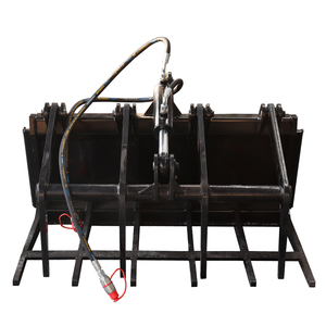 670102-0210 Grappin forestier à pouce ouvert pour mini-chargeuse, grappin à racines robuste, grappin à broussailles pour mini-chargeuse - Product Image 1