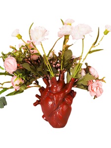 <span class=keywords><strong>Vaso</strong></span> a Forma di Cuore Anatomico in <span class=keywords><strong>Resina</strong></span> Dipinto a Mano, Composizione Floreale Creativa, Decorazione da Tavolo per Casa e Ufficio - Product Image 6
