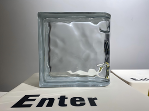 แก้วอิฐกลวงกันไฟแบบทันสมัยทำจากแก้วคริสตัลใสสำหรับห้องนั่งเล่นห้องนอนโรงแรมทางเข้ากลางแจ้ง - Product Image 3