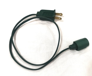 อะแดปเตอร์สายไฟ LED ขนาดเล็กสำหรับการค้าของ2FT อะแดปเตอร์ไฟฟ้าโคแอกเซียลพลาสติกทนทานอุปกรณ์ให้แสงสว่าง - Product Image 1