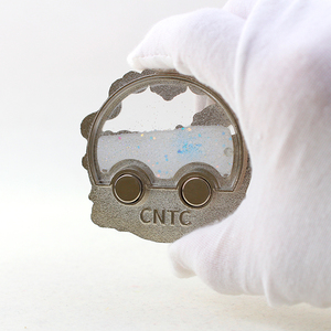 Imán de nevera de metal de doble cara con diseño de la Famosa Gran Ópera, recuerdo turístico cultural de la ciudad, lugar turístico creativo - Product Image 2