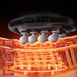 Pistolet de massage multifonction à 16 têtes pour tissus profonds, machine de massage corporel portative à haute fréquence vibratoire pour la relaxation musculaire - Product Image 2