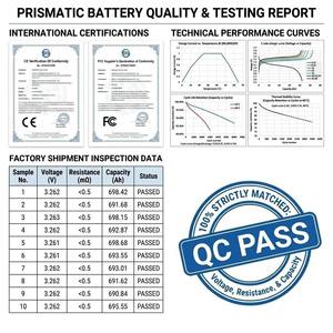 3.2V 30Ah 50Ah 100Ah 304Ah 280Ah Battery Lithium Ion Cell for PV/Home <b>Energy</b> <b>Storage</b> <b>System</b> - Product Image 4