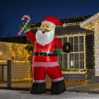 Grande figurine gonflable du Père Noël, décorations de Noël gonflables pour la fête, la cour et les centres commerciaux