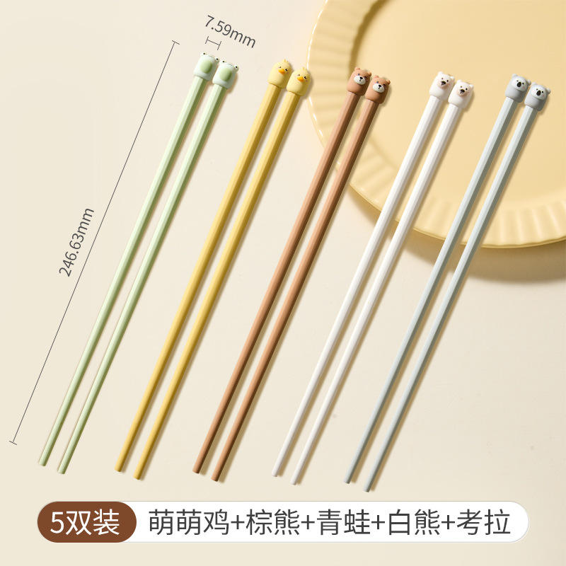 ตะเกียบลายการ์ตูน LeMeng [แพ็ค 5 คู่]