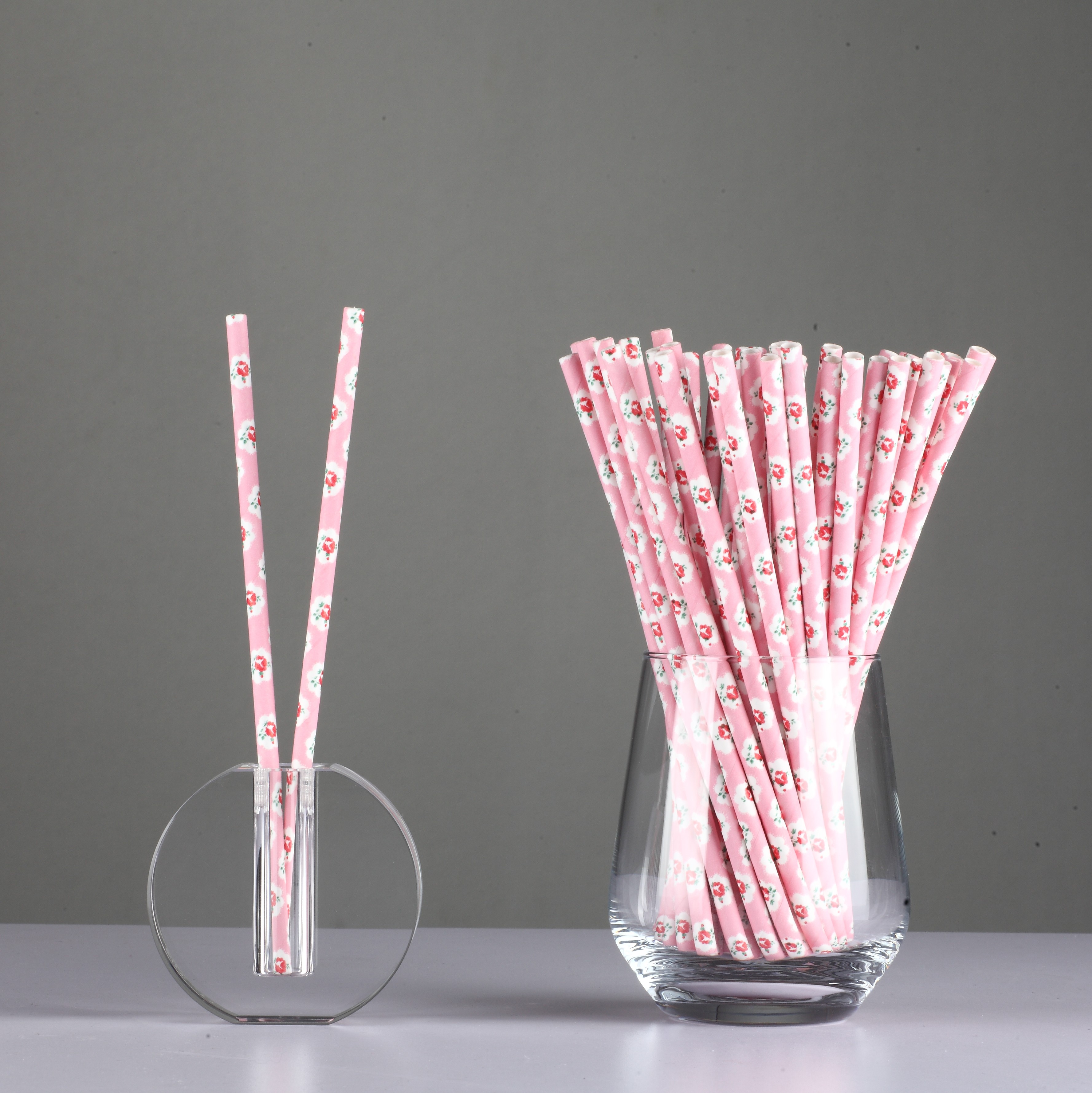 Wholesale Price Disposable Paper Straws with Color Individually Wrapped Coffee Juice Tea Straight Straws