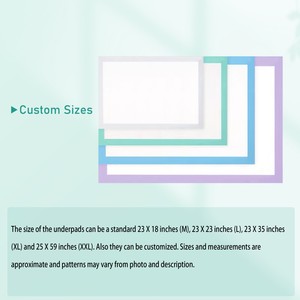 Underpad médical adulte imperméable jetable super absorbant 60x60 drap de lit à <span class=keywords><strong>un</strong></span> <span class=keywords><strong>prix</strong></span> - Product Image 5