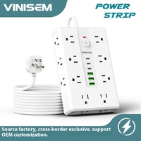 Protecteur de surtension électrique certifié UL Chargeur multiprise avec 16 prises CA US 3 ports USB 3 Type-C Prise de courant