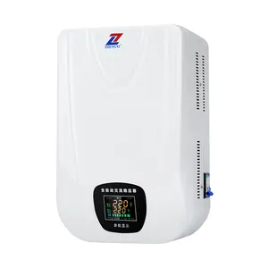 Servo Motor Type White Wall-mounted Single Phase 110-250V AC 10KVA Voltage Regulators Stabilizers for Home