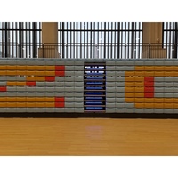 Système de gradins télescopiques électriques avec éclairage LED, gradins rétractables pour gymnase intérieur, bancs personnalisables en taille et couleur, gradins de stade