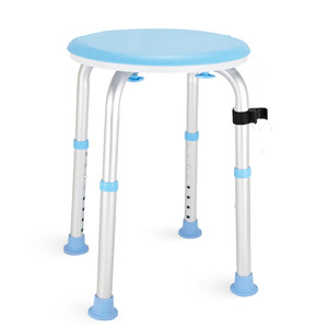 Bathroom <b>Stool</b> Aluminum Alloy Round <b>Adjustable</b> <b>Height</b> Non Slip For Elderly Pregnant Women Recovery Use - Product Image 2