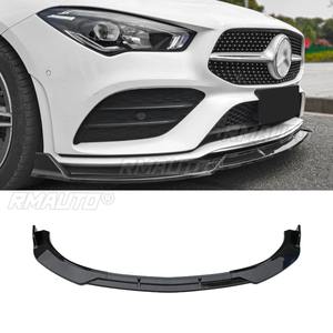 Diffuseur de pare-chocs avant de voiture, spoiler noir brillant, pièce de modification pour Mercedes Benz Classe CLA W118 21-23, accessoires de voiture - Product Image 3