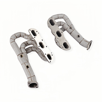 Colector de Escape de Acero Inoxidable Premium, Ajuste Perfecto para Porsche Cayman 981 2.7L 3.4L, Diseño de Carreras, Mejora de Rendimiento