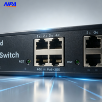 Switch PoE Gigabit géré 4/8 ports, 2 Uplinks, 120W IEEE802.3af/at, avec QoS pour caméra IP, point d'accès Wi-Fi, réseau Ethernet - AP-3328GE