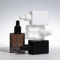 Flacon compte-gouttes en verre personnalisé avec logo OEM et bâtonnets diffuseurs pour sérum de soin de la peau, huile essentielle, marque privée 30ml 50ml