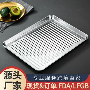 Stainless Steel <b>Baking</b> Pan Rectangle Non Stick Cake Tray <b>Oven</b> Safe Home <b>Baking</b> Dish - Product Image 5