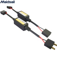 Décodeur de phares LED pour voiture - élimine les interférences radio, les voyants d'avertissement, les scintillements des phares et les alarmes - compatible H4