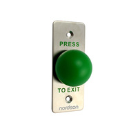 Bouton poussoir de sortie en acier inoxydable Système de contrôle d'accès électronique Interrupteur de déverrouillage de porte NO NC COM Combinaison Bouton champignon