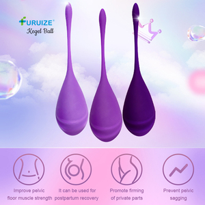 Furuize Ben Wa Balls Gewichte-Set Silikon-Übungsgerät Beckenbodenvibrator <span class=keywords><strong>Kegel</strong></span>-Bälle für Frauen - Product Image 2