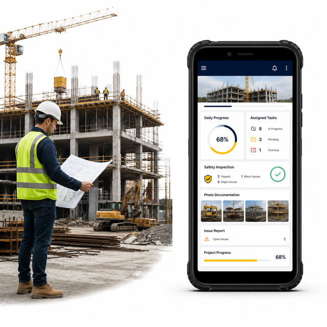 Advanced Construction Construction Management App Development for IOS Android With Daily Reports Task Assignment LionCreate