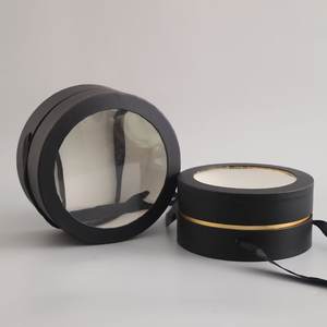 Clear Set <span class=keywords><strong>2</strong></span> Caja de regalo redonda con cinta Baby shower Como caja de regalo de fiesta Best man Round Set <span class=keywords><strong>2</strong></span> sin cubierta - Product Image 5