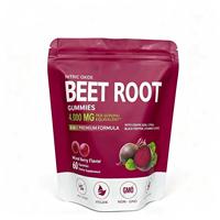 Gummies d'oxyde nitrique à marque privée OEM, 4000mg, formule 8-en-1, graines de raisin, vitamine C, B12, baies mélangées, supplément végétalien