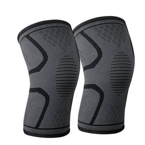 Genouillère de sport respirante en nylon tricoté élastique, genouillère de compression pour le basketball, support de genou - Product Image 6