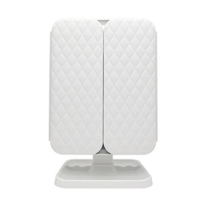 Espejo Cosmético LED de Moda, Espejo de Maquillaje Plegable de 3 Pliegues, Espejo de Aumento 2X/3X con Luces LED, Batería Recargable - Product Image 3