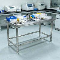 Mesa de Trabajo Resistente a la Corrosión, Fácil de Desinfectar, para Hospitales, Laboratorios Médicos