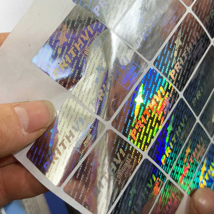 Wholesale Security Sticker Label 3D Hologram Sticker Tamper Proof Tag Authenticity Ant-Counterfeit Hologram Label Stickers