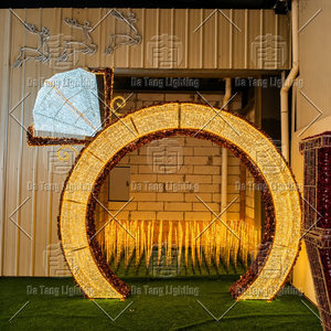 Outdoor IP65 Waterproof Valentine & Christmas Arch Light Decoration Colorful LED Lighting for Festivals Events Public Spaces - Product Image 5