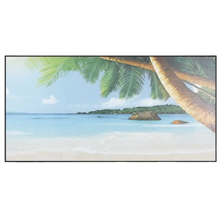 Far infrared heating Ceramic Sea view photo picture for living room mural with aluminum frame