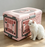 Sac de transport pour animaux ShengAnXin, en plastique, pliable, respirant, rectangulaire, couleur unie, capsule spatiale, pour chien et chat, 10 kg