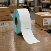 Étiquette thermique directe jaune 100x75mm pour emballage