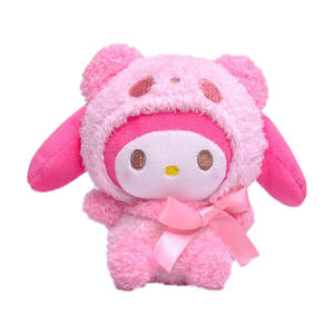Venta al por mayor de accesorios para Kuromied Melody para estilo japonés de peluche Keychanin muñeca de juguete para Sanrioed Mini muñeca colgante - Product Image 5
