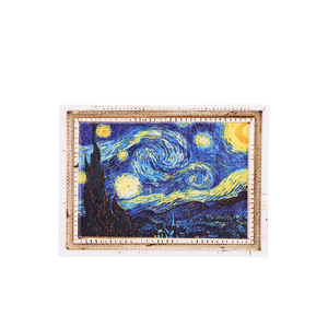 Pinturas Mundiais 3D Artesanato De Resina Criativo Retro Magnetic Adesivos para Geladeira Personalizado 3D Pinturas Mundiais Famosas - Product Image 5