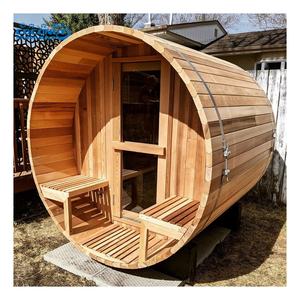 Sauna extérieur moderne en bois de pruche massif BAIYAO BY-5002S avec panneau de commande informatique, vapeur humide pour 2 à 4 personnes - Product Image 1