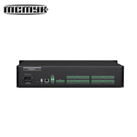 Processeur matriciel audio numérique professionnel 16 entrées équilibrées, système audio métallique Phoenix Plug, accessoires de mixage vidéo
