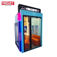 Marwey Commercial Portable Conception Modulaire Vidéo Musique Karaoké Cabine D'enregistrement Sans Surveillance Libre Service KTV Salle Jukebox Machine
