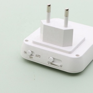 Modern Square LED Night <b>Light</b> with Human Body Induction Sensor <b>Plug</b>-in PC Material for Bedroom Use - Product Image 5