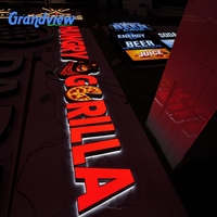 Enseigne lumineuse LED personnalisée avec logo, lettres 3D pour extérieur, enseigne extérieure personnalisée, enseigne commerciale pour commerce de détail