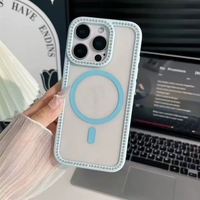 HONATOP Factory 2026 Nouvelle coque de téléphone portable magnétique en acrylique avec charge sans fil et cadre coloré pour iPhone 18 Pro Max