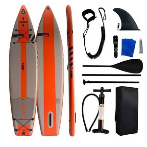 Planche de paddle gonflable à aile unique de course, couche durable, 12 pieds, pour le surf avec accessoires haut de gamme, vente en gros - Product Image 1